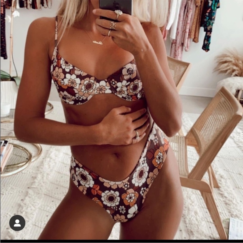 Skatie Mandi Bikini Bottoms in Byron Print!